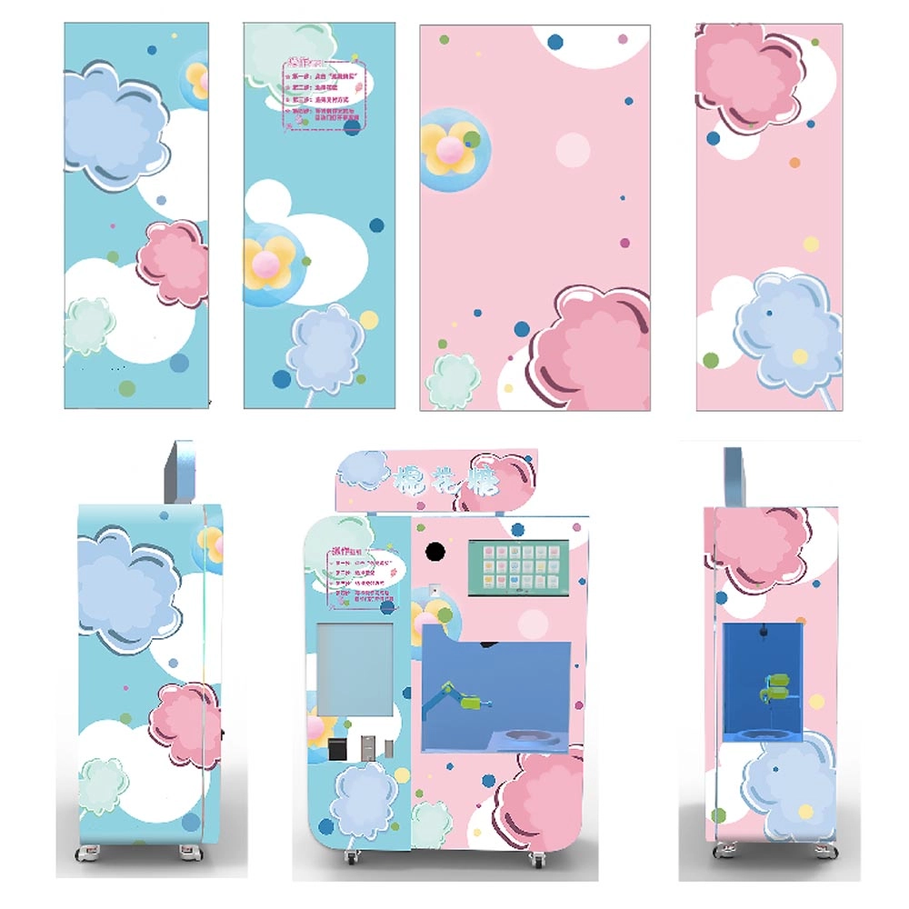 automatic cotton candy vending machine