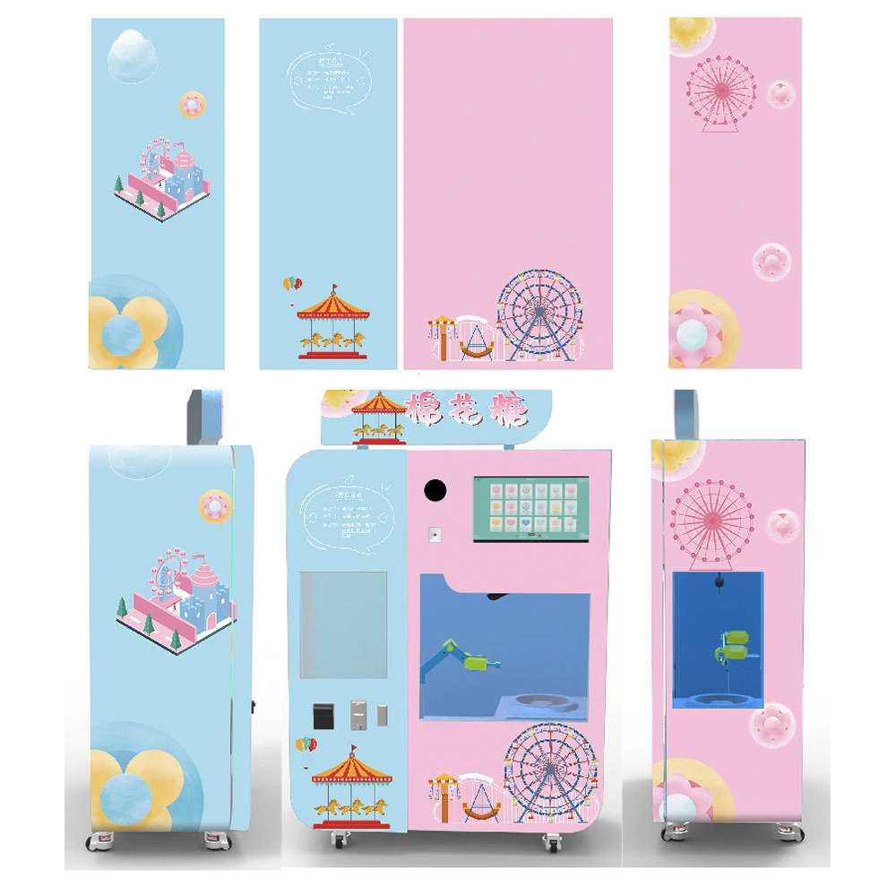 automatic cotton candy vending machine