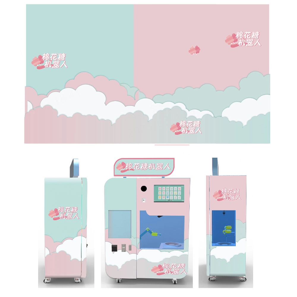 automatic cotton candy vending machine