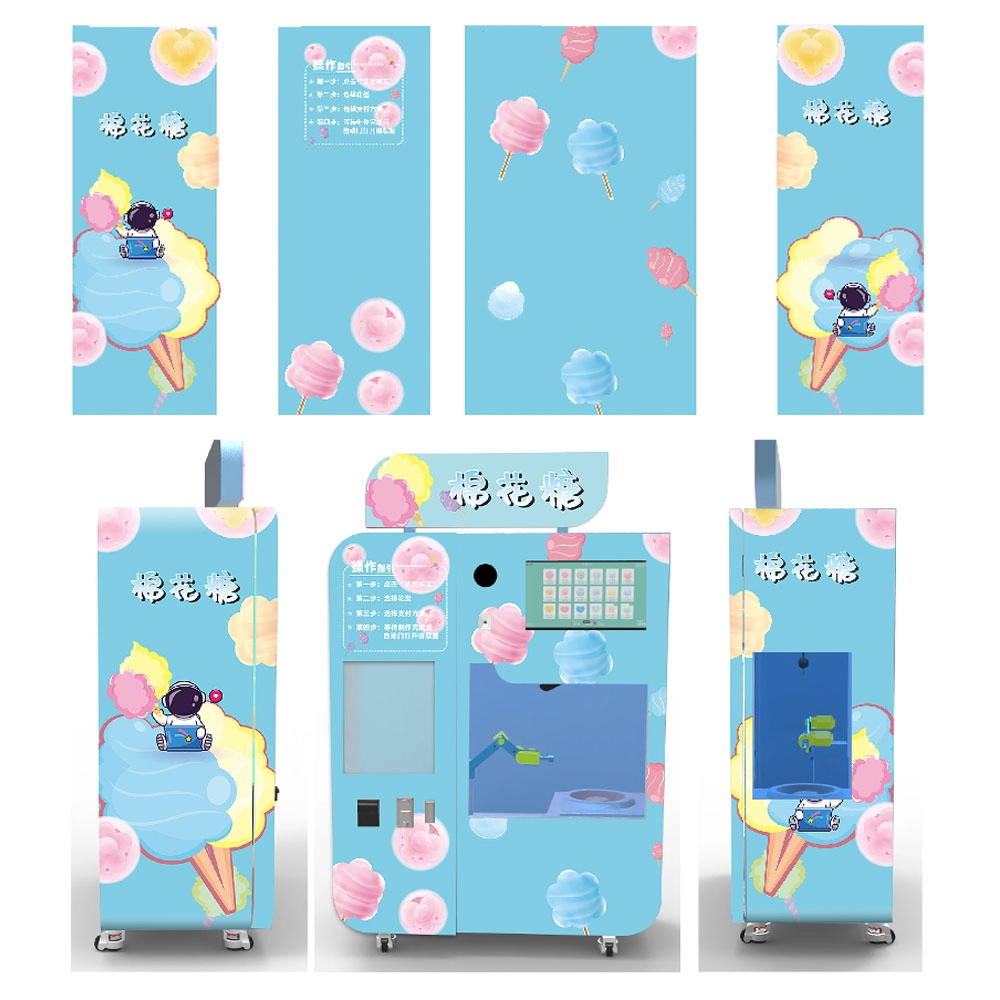 automatic cotton candy vending machine