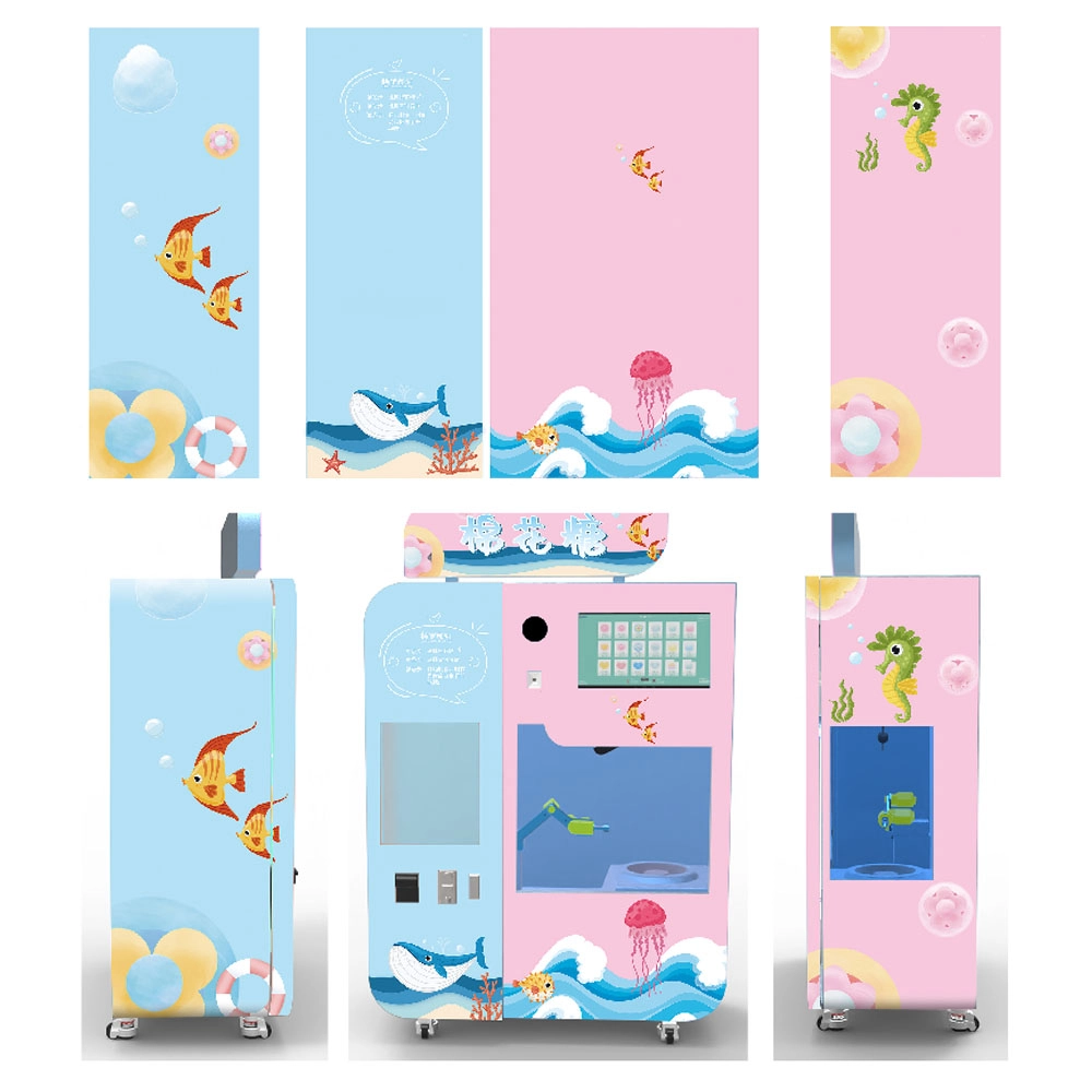 automatic cotton candy vending machine