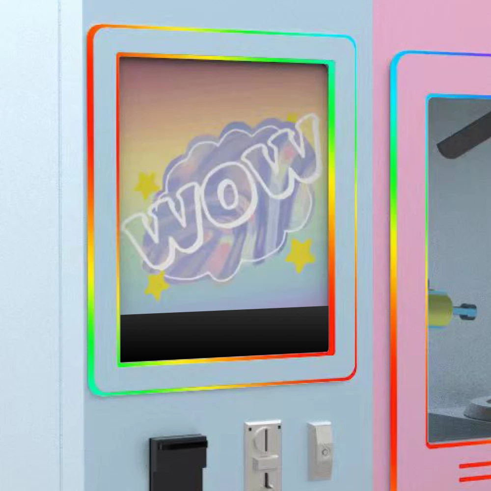 Automatic cotton candy vending machine Door