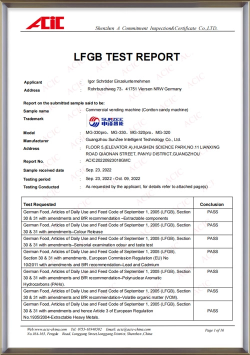 LFGB report