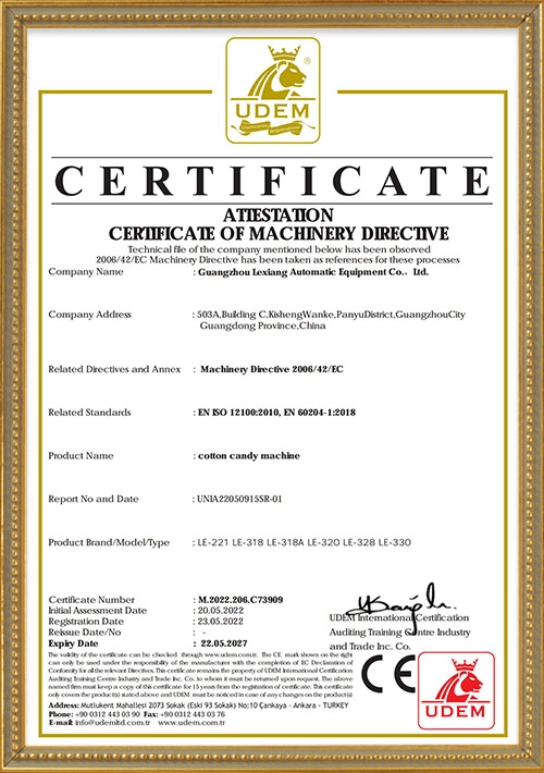 NewFuns - Newfuns Zucchero filato Certificazione CE