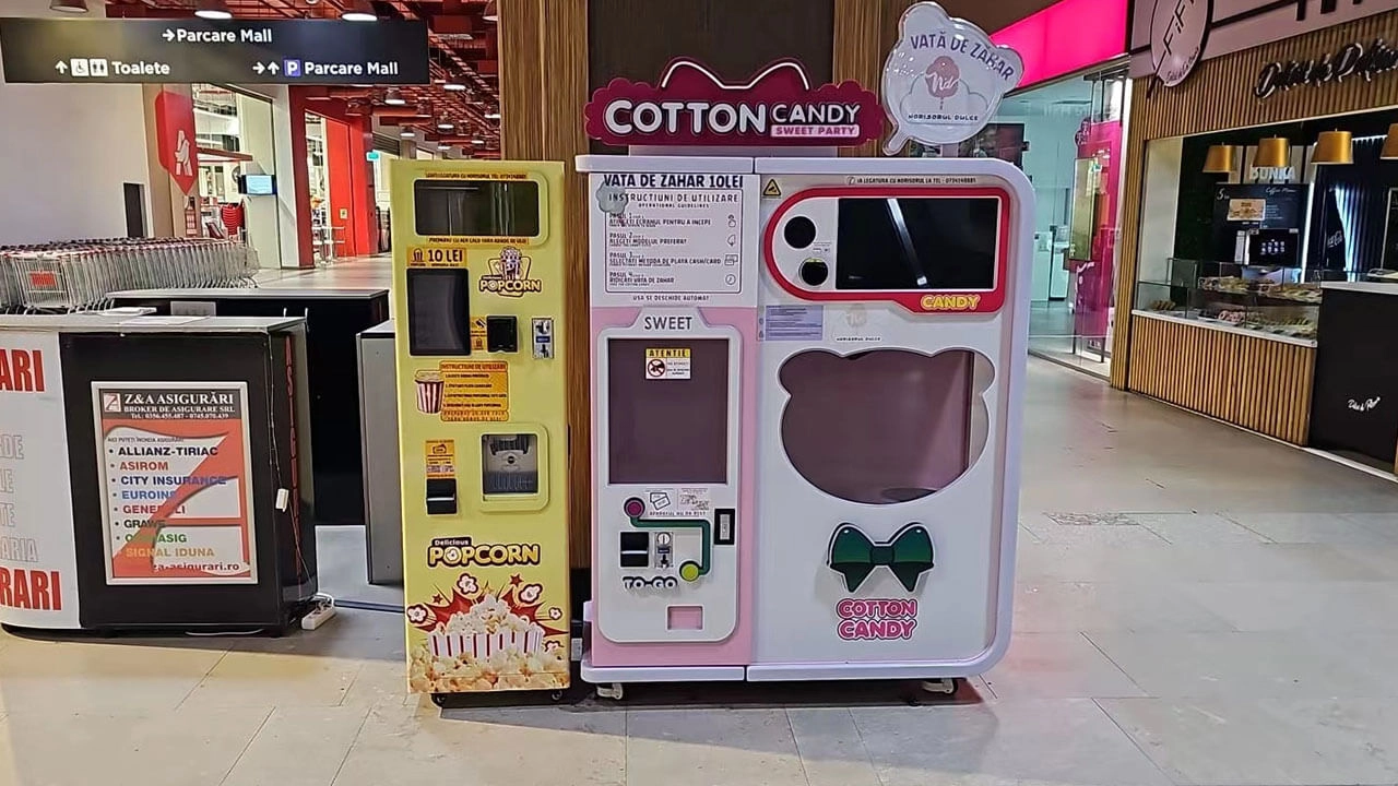 NewFuns - distributeur automatique de barbe à papa à vendre