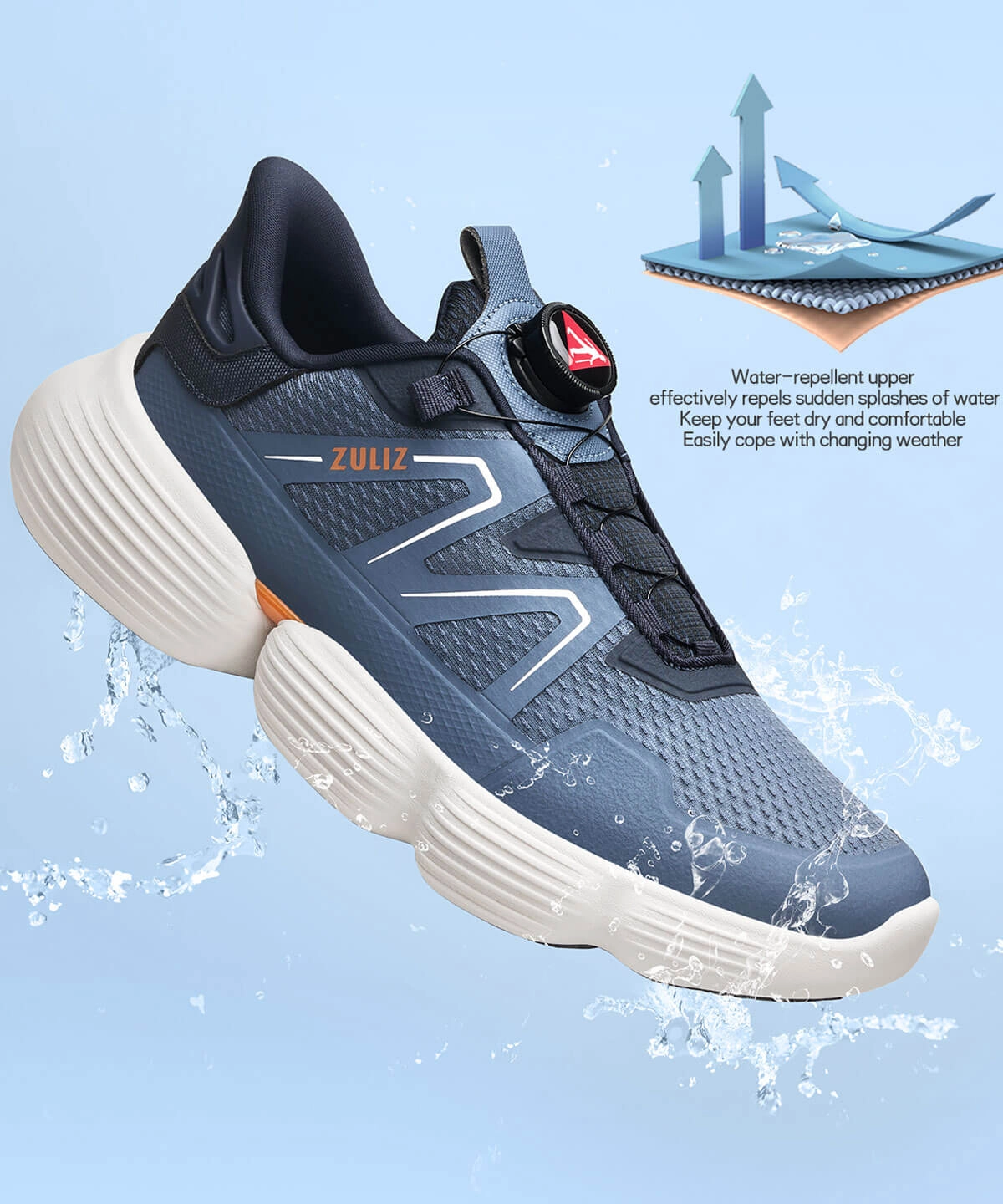 ZULIZ easy-wearing travelling shoes for seniors