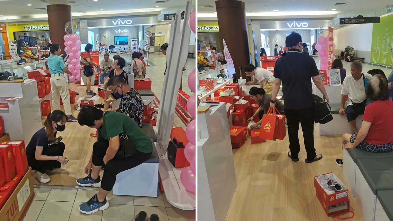 ZULIZ comfort footwear retail showcase
