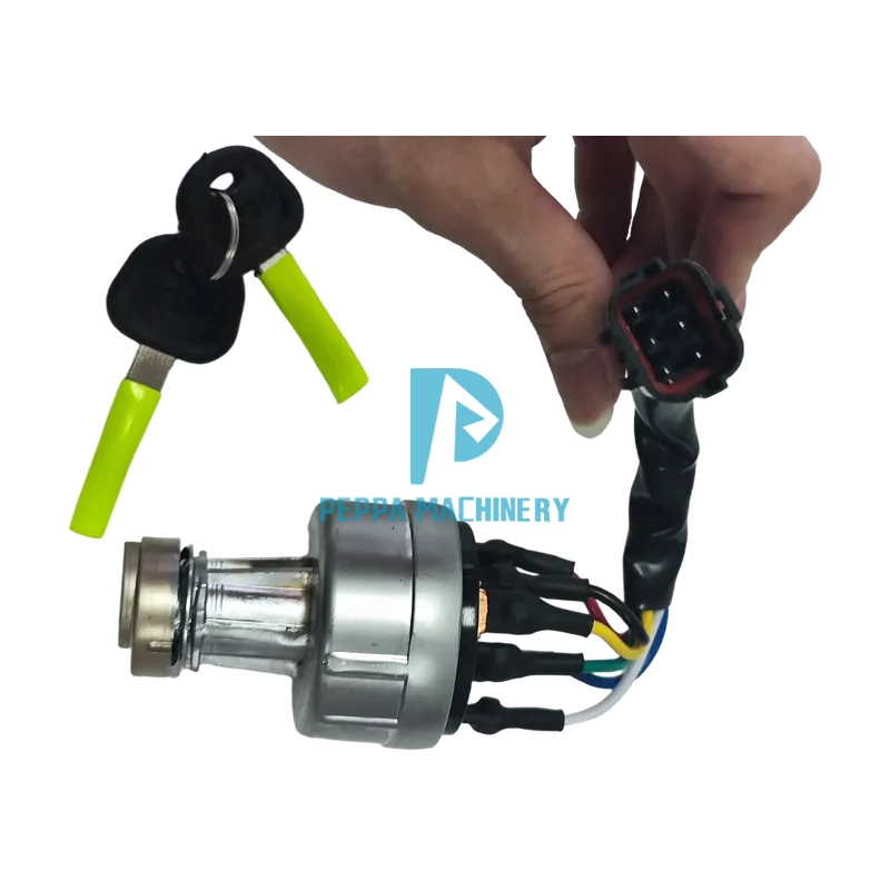 21N4-10400 21N4-10430 R210-7 R215-7 R220-7 Excavator Spare Parts IGNITION SWITCH (3) 21N4-10400 21N4-10430 R210-7 R215-7 R220-7 Excavator Spare Parts IGNITION SWITCH (3)