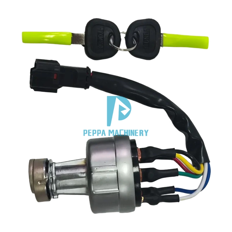 21N4-10400 21N4-10430 R210-7 R215-7 R220-7 Excavator Spare Parts IGNITION SWITCH (5) 21N4-10400 21N4-10430 R210-7 R215-7 R220-7 Excavator Spare Parts IGNITION SWITCH (5)