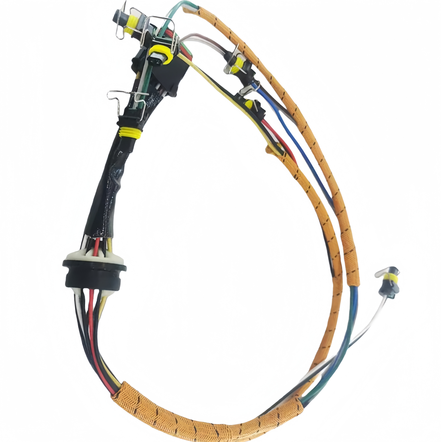 5201511 520-1511 For Bulldozer Loader Excavator Caterpillar E324D 325D 326D 327D 328D 329 C7 Engine Fuel Injector Harness  (1)