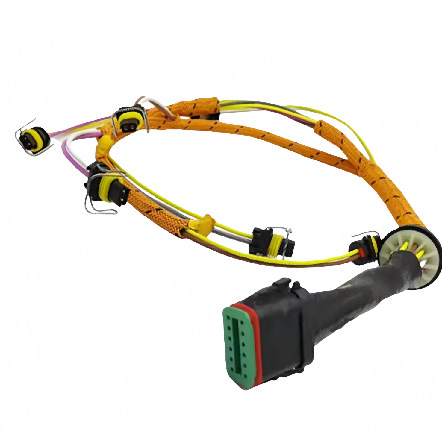 5201511 520-1511 For Bulldozer Loader Excavator Caterpillar E324D 325D 326D 327D 328D 329 C7 Engine Fuel Injector Harness  (2)