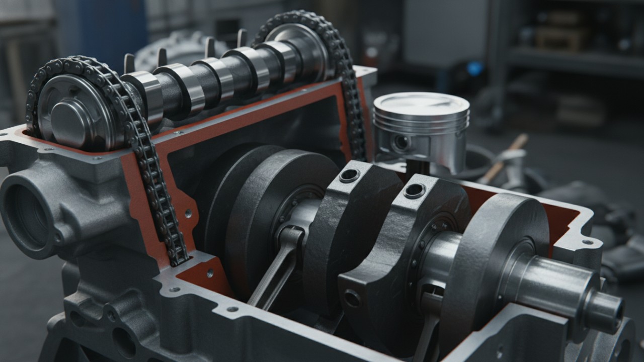 camshaft and crankshaft