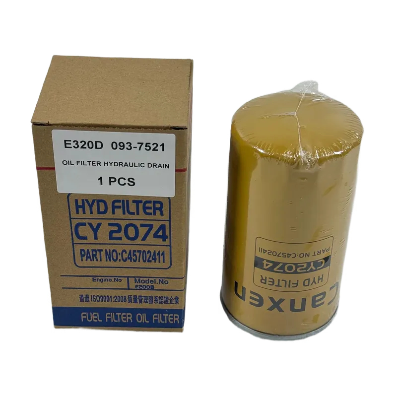E120B E200B E300B Excavator Oil Filter Element 0937521 093-7521 KS2074 P551348 (2)