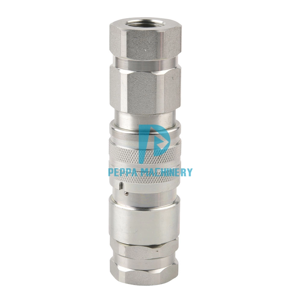 ISO16028 Carbon Steel Flat Face 2 Port Hydraulic Quick Couplings Fittings for Hammer Crushing Machine and Excavators (1) ISO16028 Carbon Steel Flat Face 2 Port Hydraulic Quick Couplings Fittings for Hammer Crushing Machine and Excavators (1)