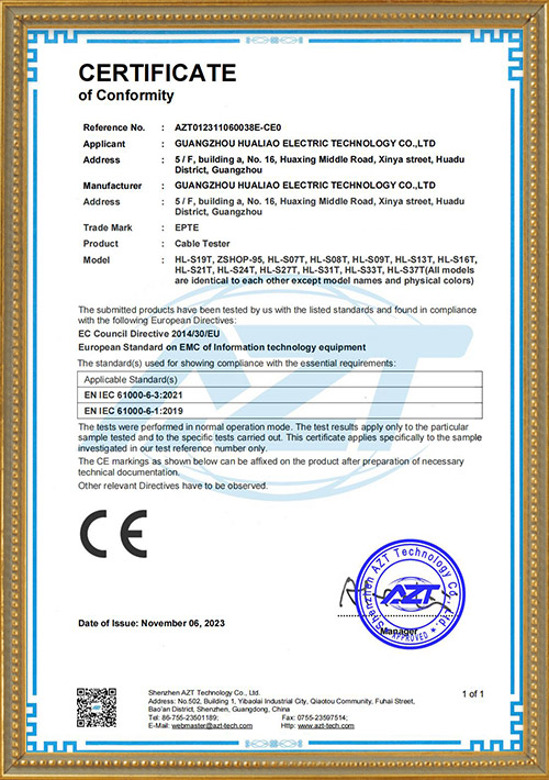19-core test tool CE-EMC