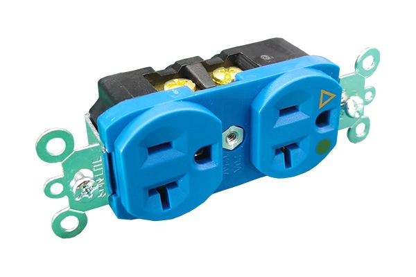 Edison Socket Medical-Grade 20A125V Blue (2)