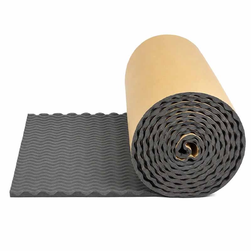 Egg crate rubber acoustic foam roll for sound absorption - FUNAS