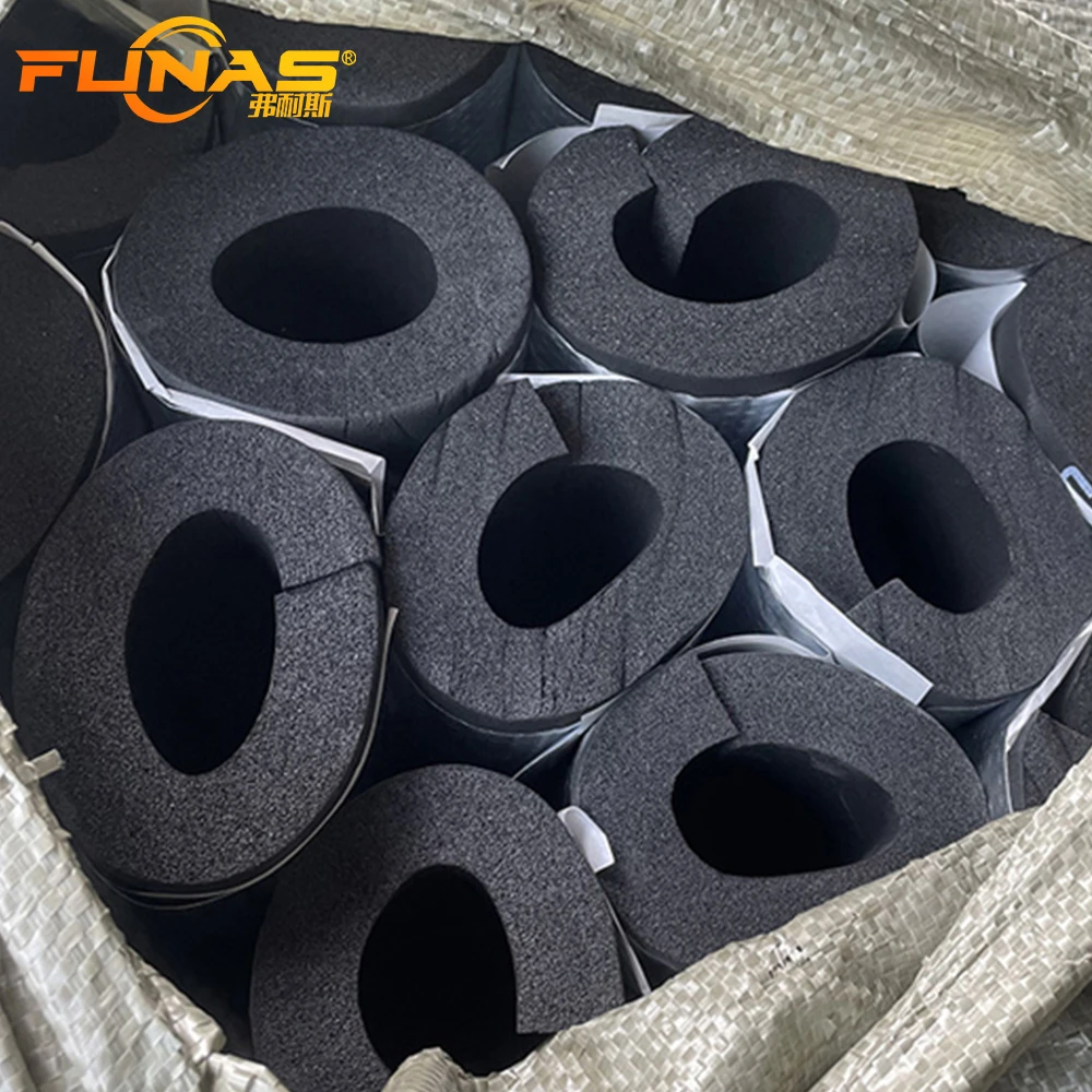 FUNAS pre-slit rubber foam insulation tubes for pipe installation - FUNAS