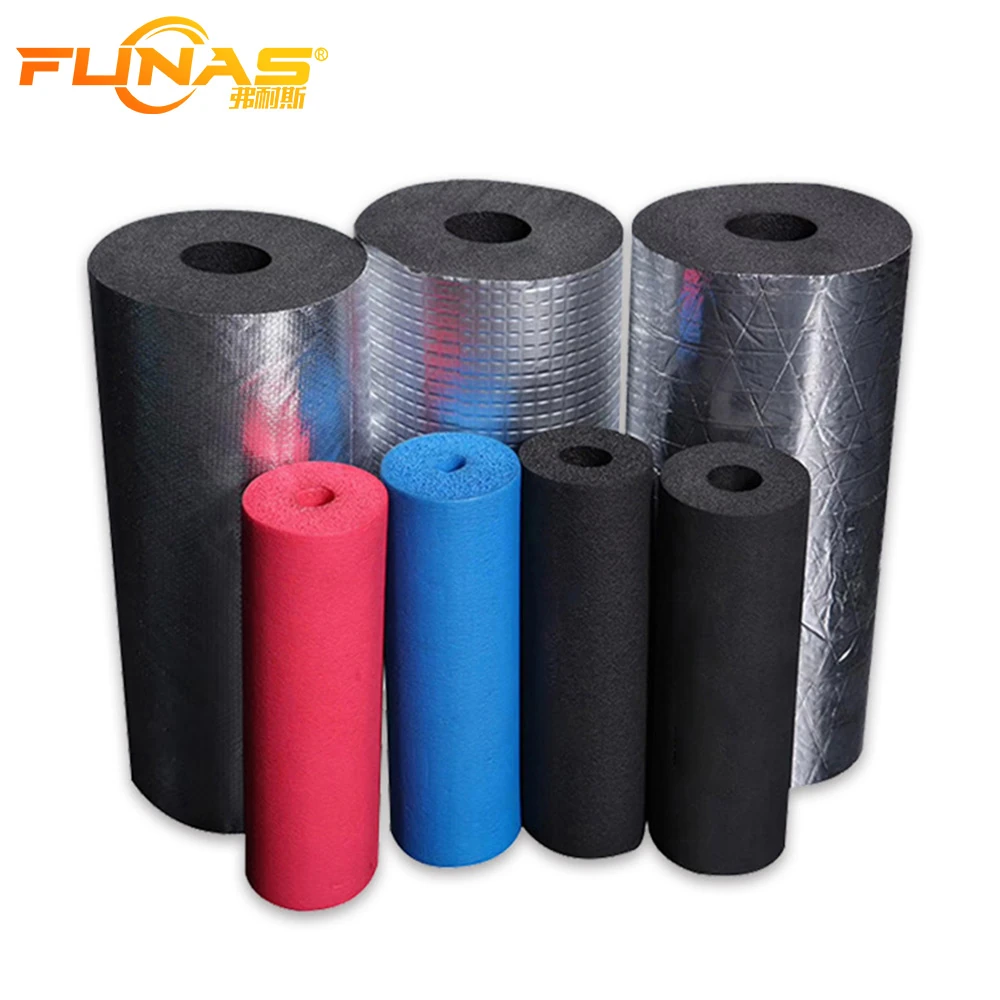 FUNAS rubber foam insulation tube range with different surface finishes - FUNAS
