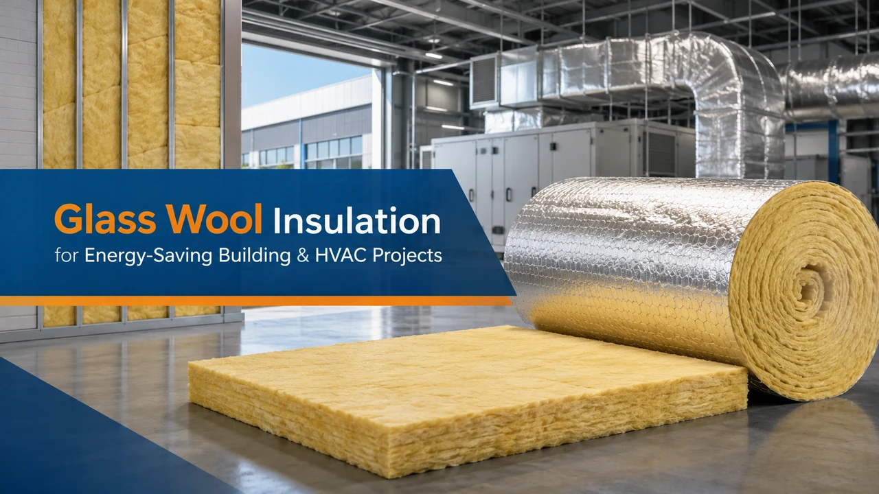 Glass Wool Insulation for Energy-Saving Building and HVAC Projects - FUNAS