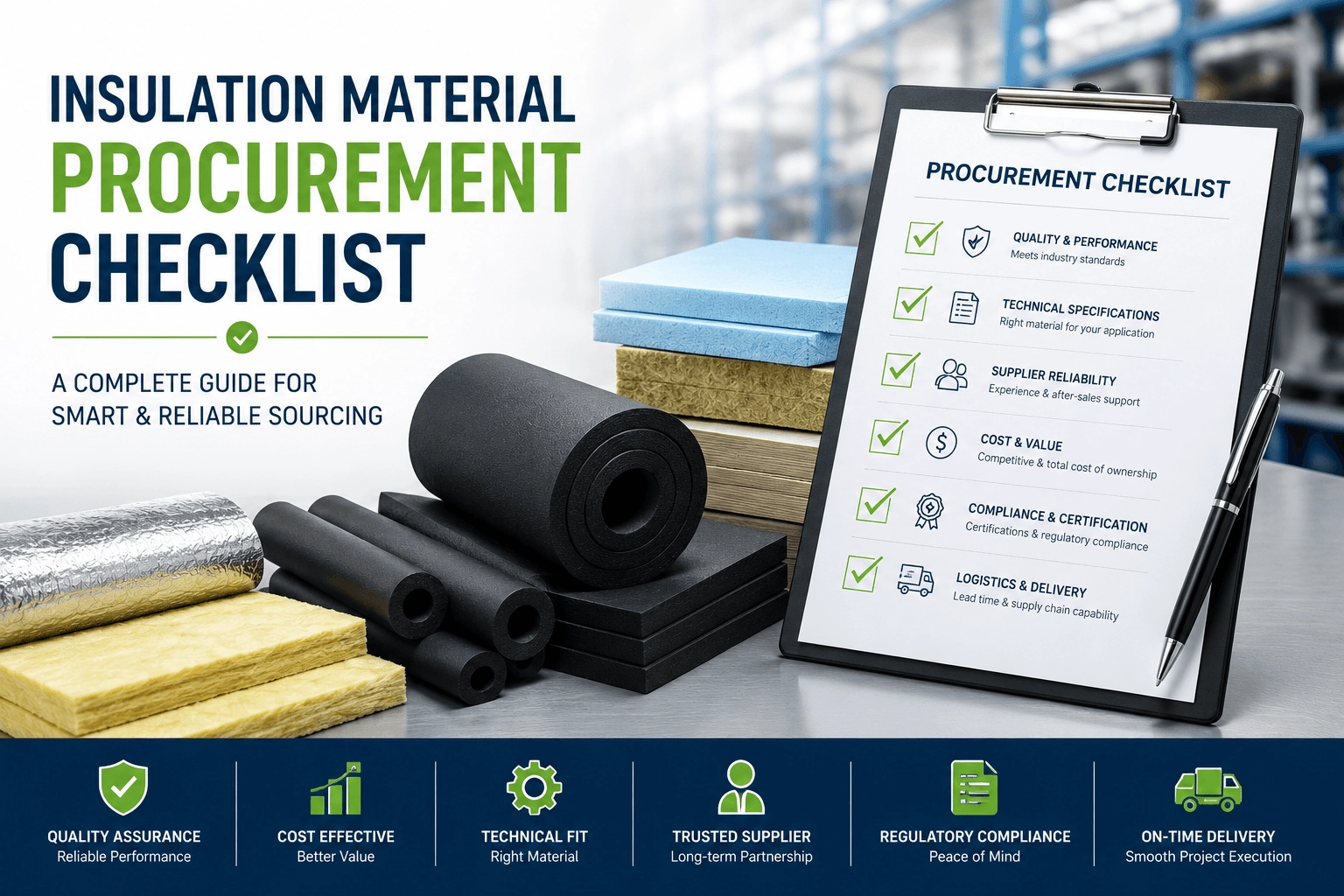 Insulation Material Procurement Checklist for Contractors and Distributors - FUNAS