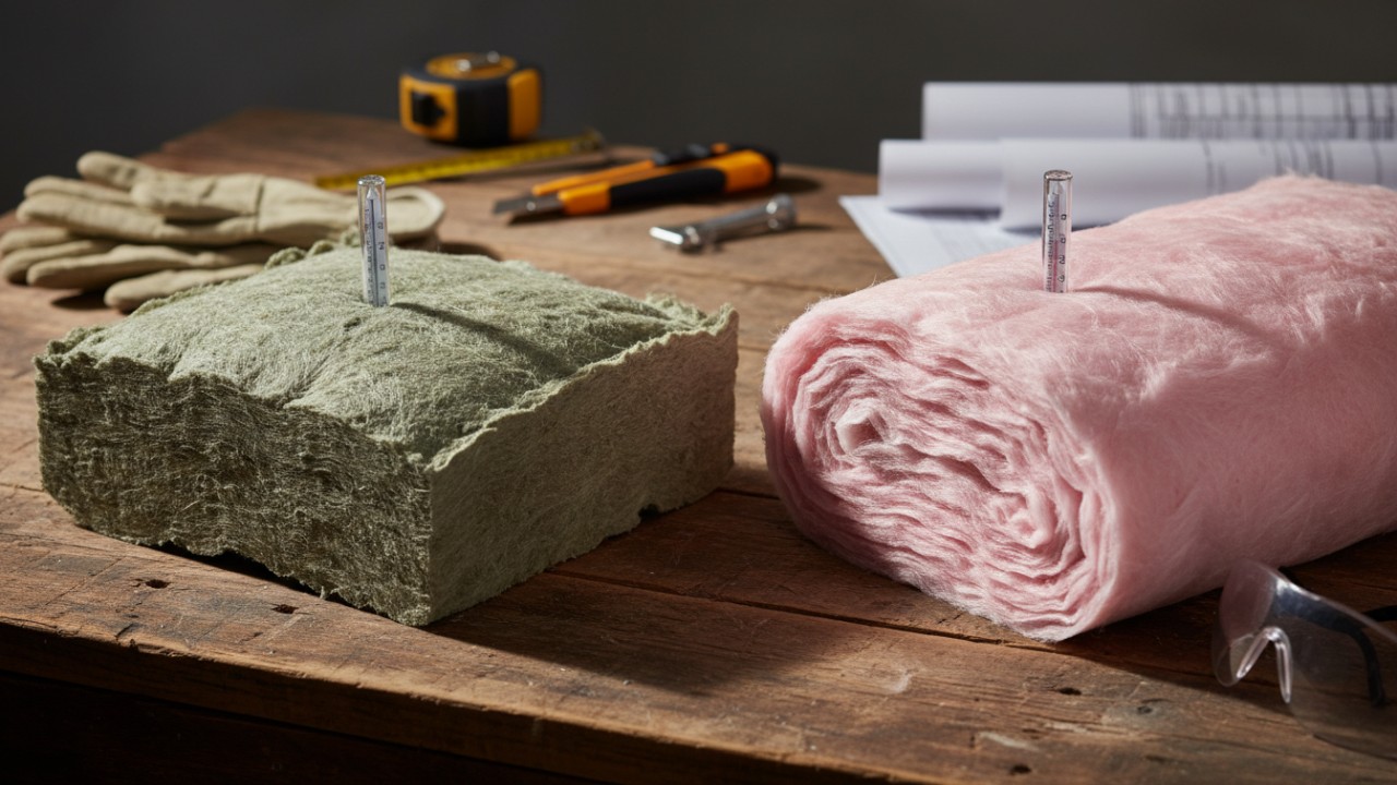 rock wool vs fiberglass
