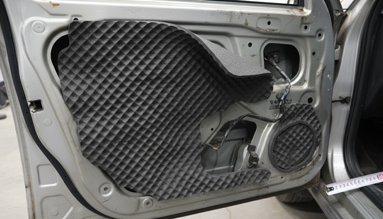 Rubber foam sheet for car insulation