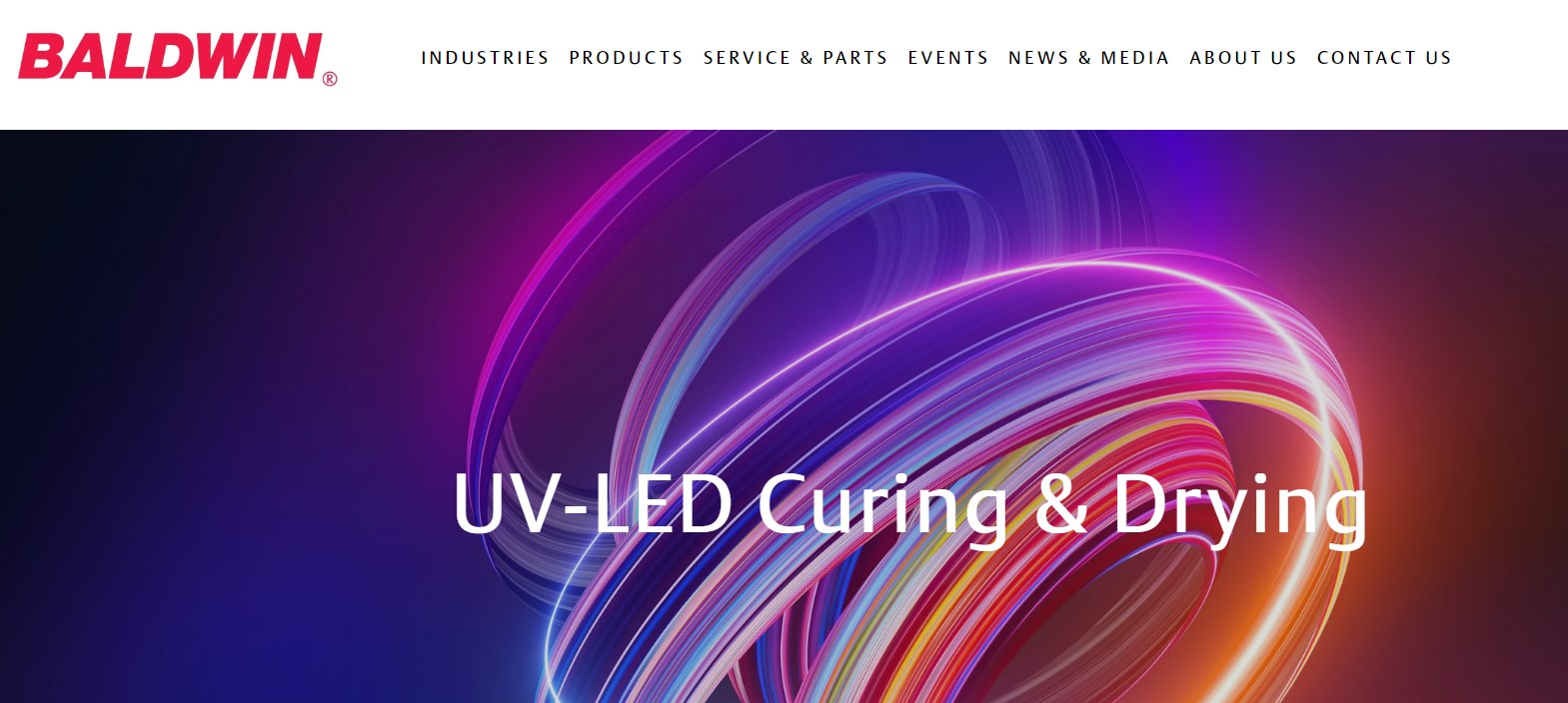 BALDWIN uv led curing system  manufacturer