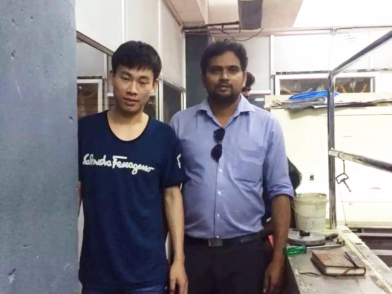 Installation-at-India-Custom-Site Exhibition1 uv led curing system installation at India custom site