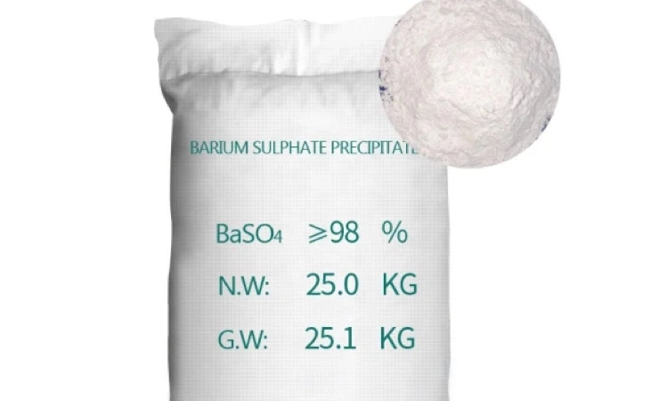 Matted barium sulfate