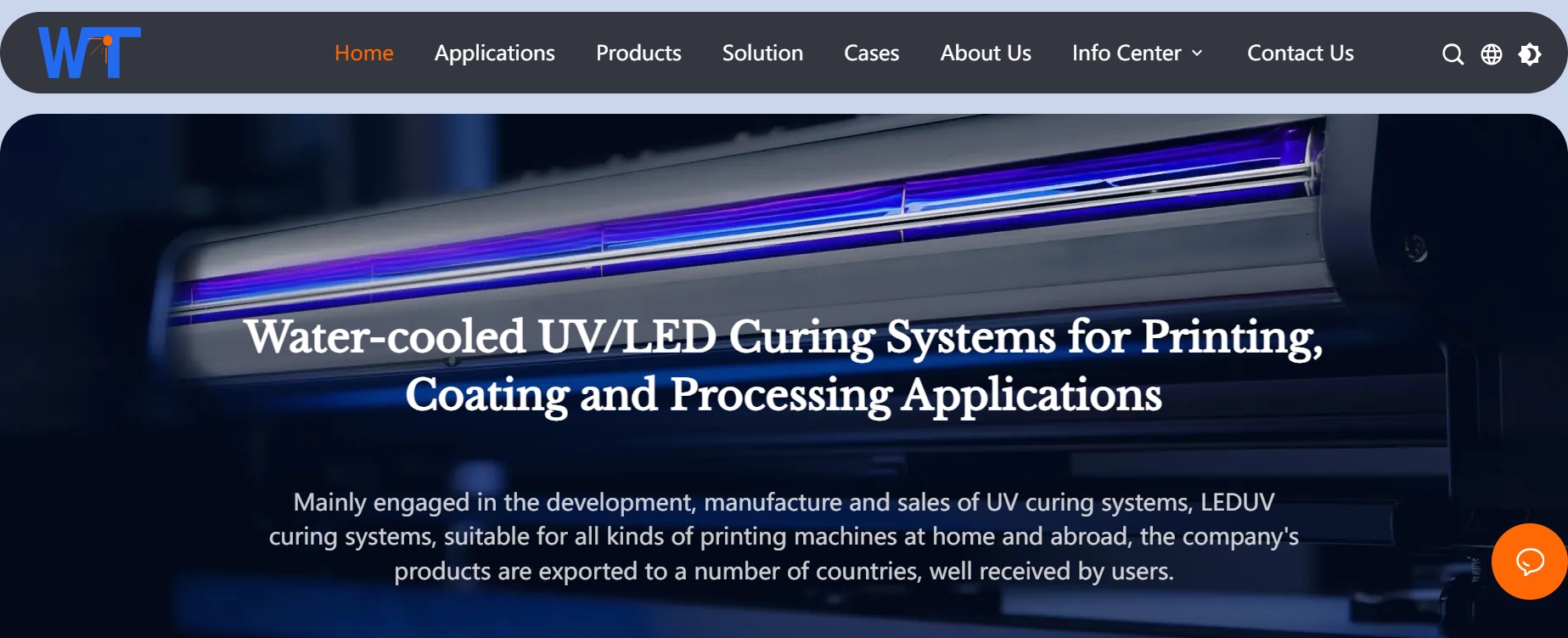 WT uv led curing system  manufacturer