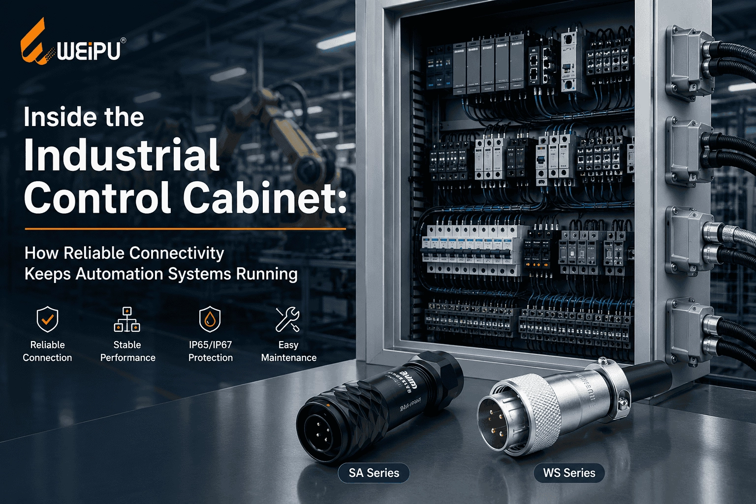 circular connectors for industrial automation and PLC equipment - WEIPU
