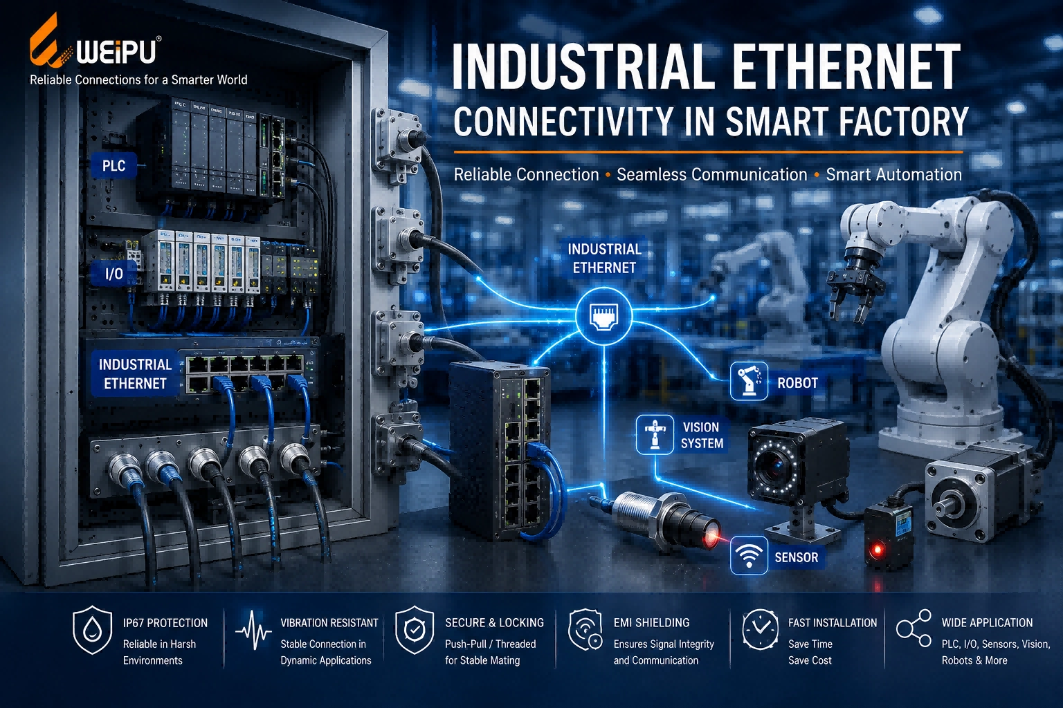 Industrial Ethernet connectivity for automation systems - WEIPU