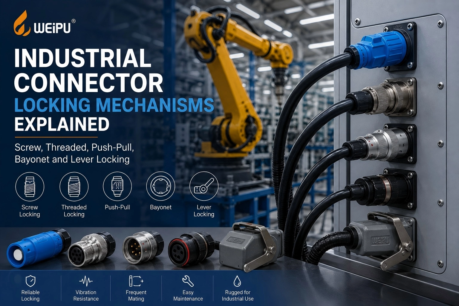 Industrial Connector Types: Power, Signal, Data and Hybrid Connectors Explained - WEIPU