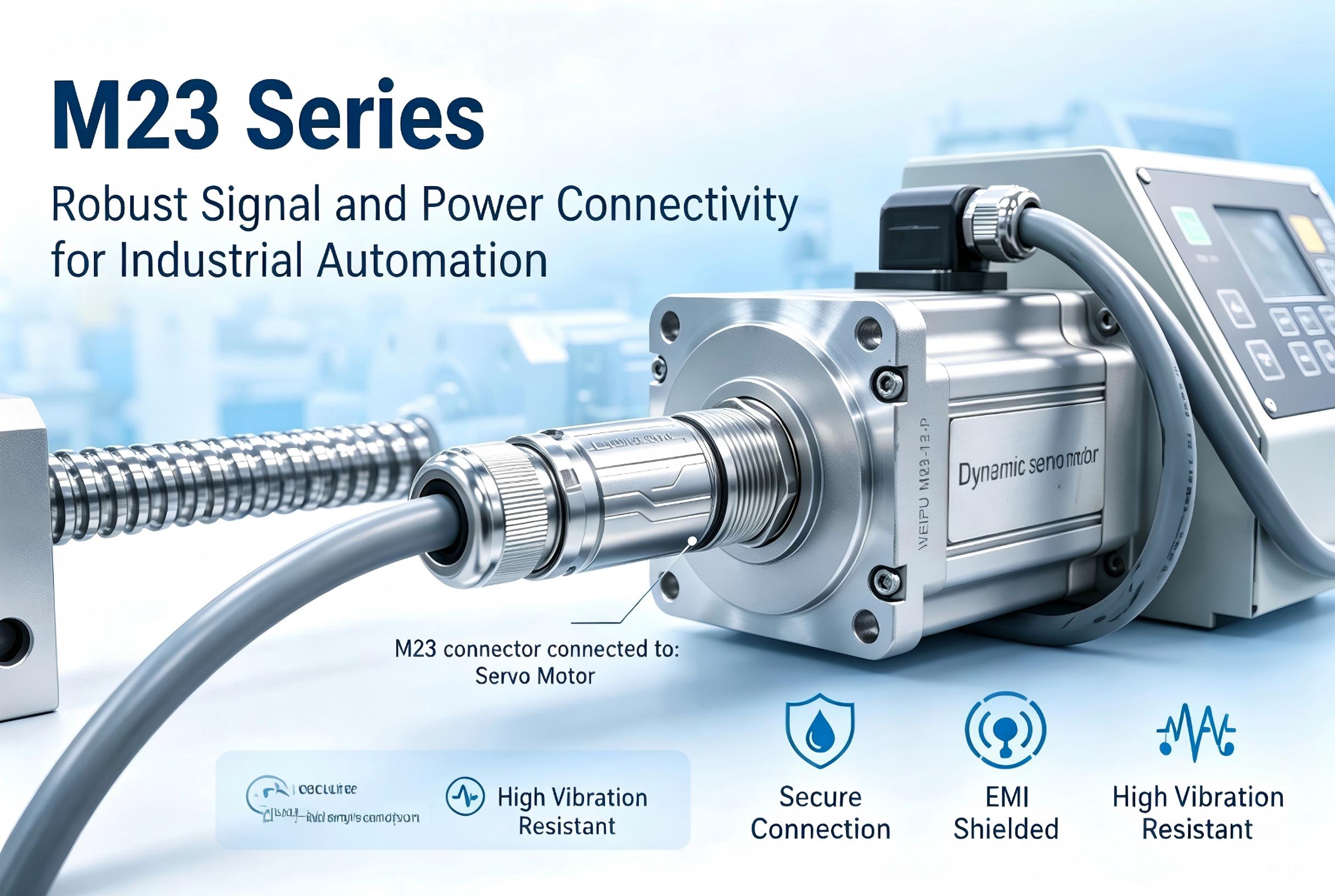 0920-M23 WEIPU M23 industrial connectors for machine vision signal and power connectivity