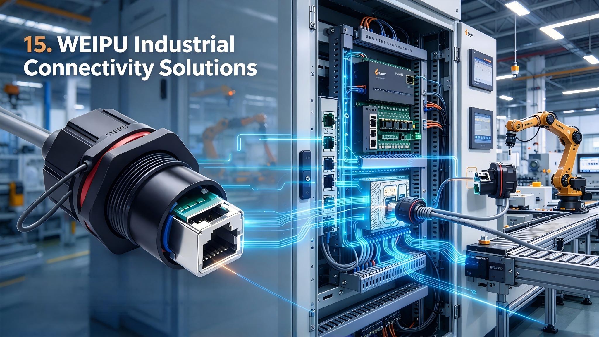 WEIPU rugged RJ45 industrial Ethernet connector for factory automation