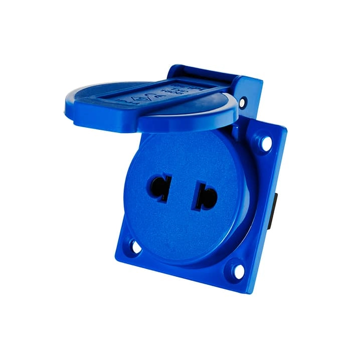 10A 2PIN single phase socket TYP1606-IP44 1 - WEIPU