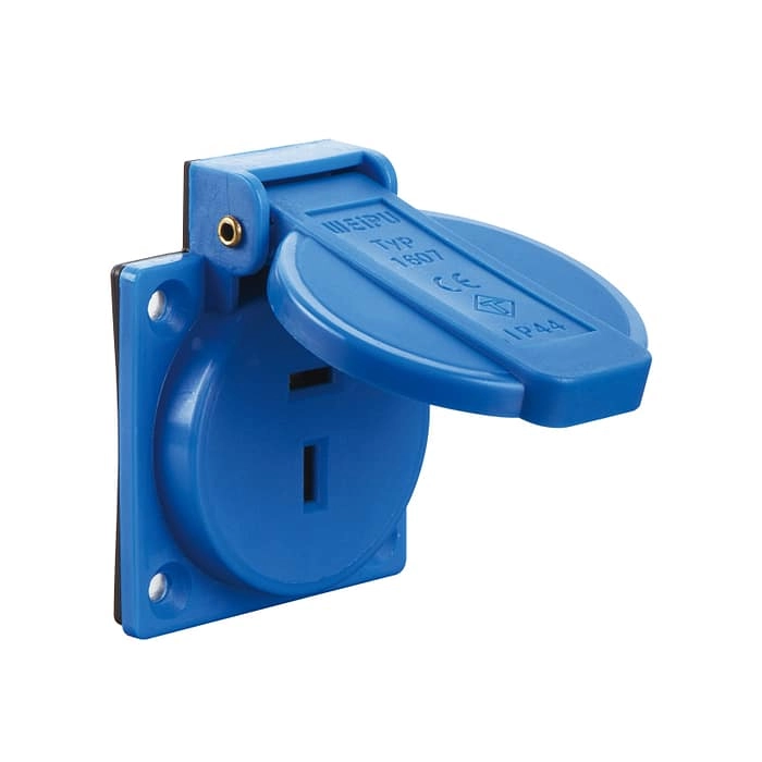 10A 2PIN T socket TYP1607-IP44 1 - WEIPU