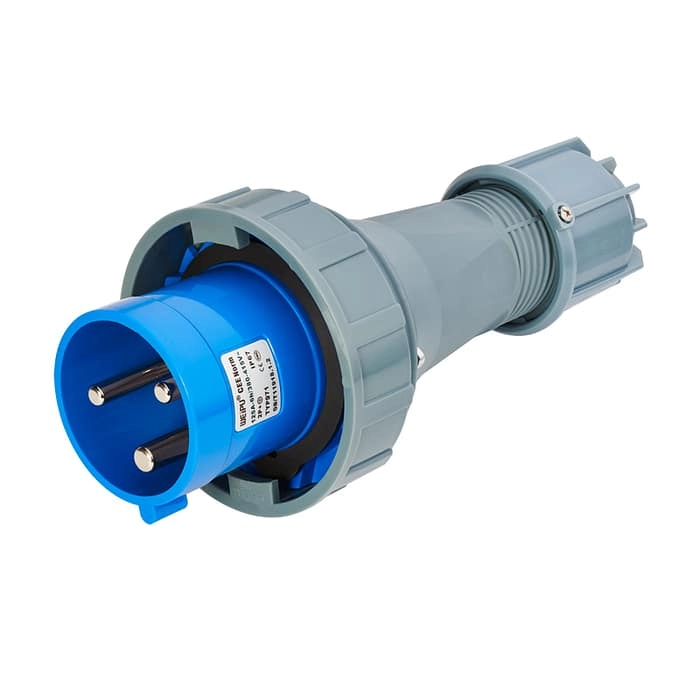 125A 3PIN Plug Clamping cable fix TYP971-IP67 1 - WEIPU