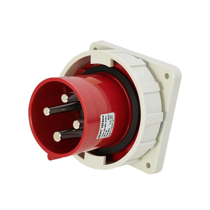 125A 4PIN Panle Mount Inlet TYP473-IP67 1 - WEIPU