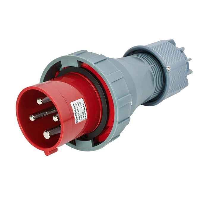 125A 4PIN Plug Clamping cable fix TYP973-IP67 1 - WEIPU