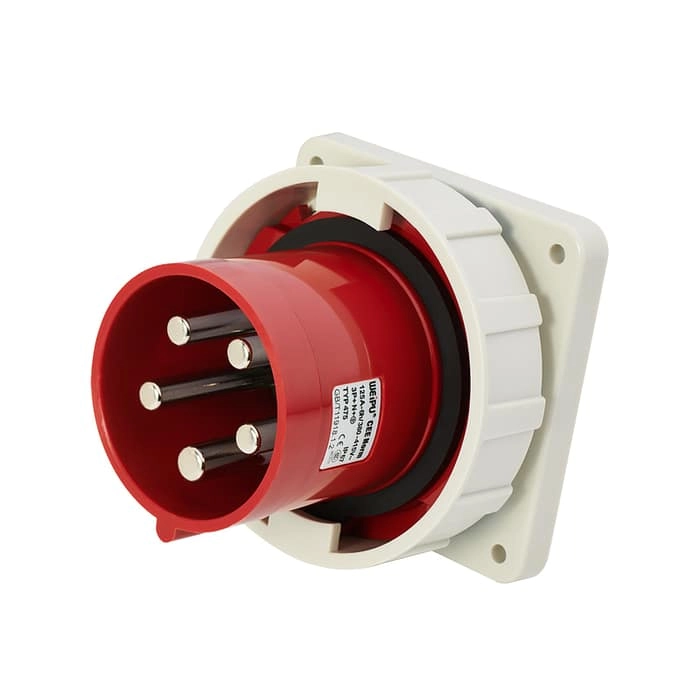 125A 5PIN Panle Mount Inlet TYP475-IP67 1 - WEIPU