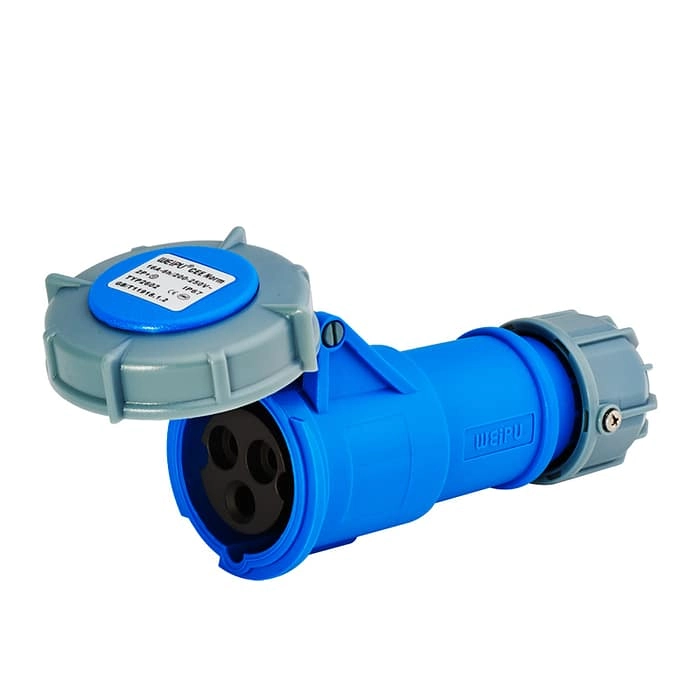 16A 3PIN Clamping cable fix TYP2602-IP67 1 - WEIPU