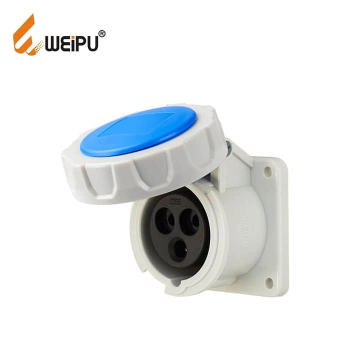 16A 3PIN Panel Mount Socket TYPR5602-IP67 1 - WEIPU