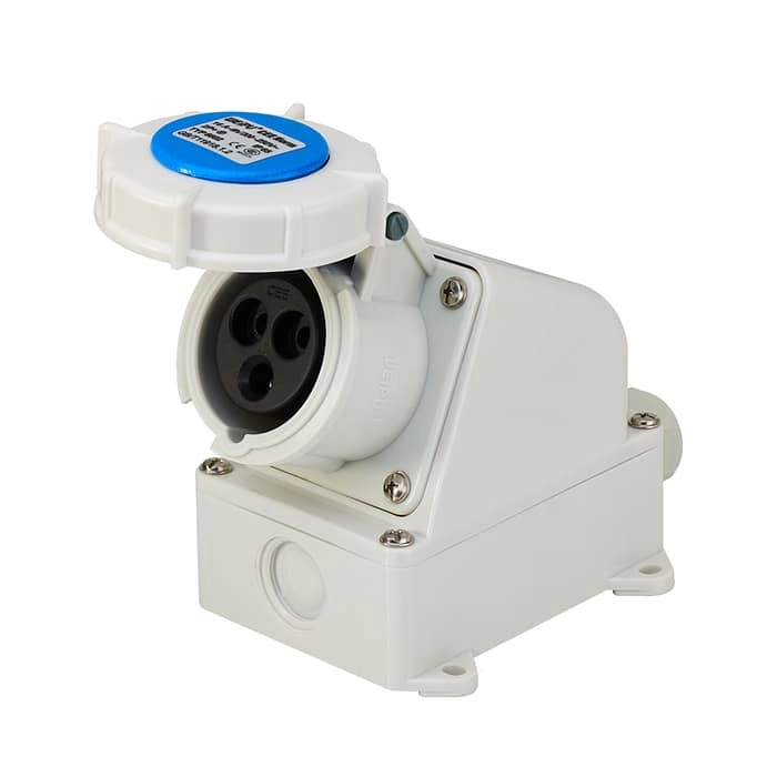 16A 3PIN Surface Mount Socket TYP6602-IP65 1 - WEIPU