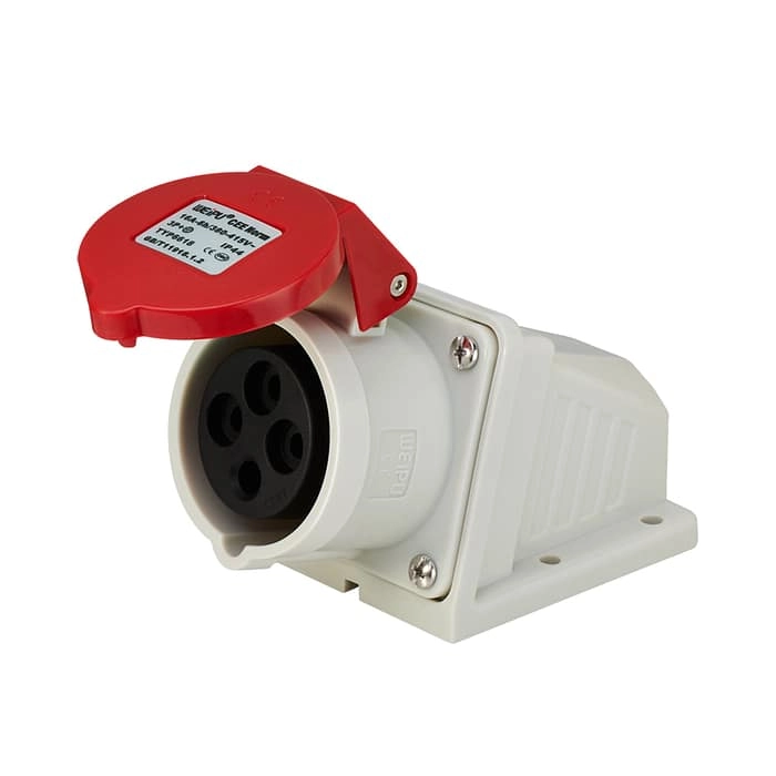 16A 4PIN Surface Mount Socket TYP6618-IP44 1 - WEIPU