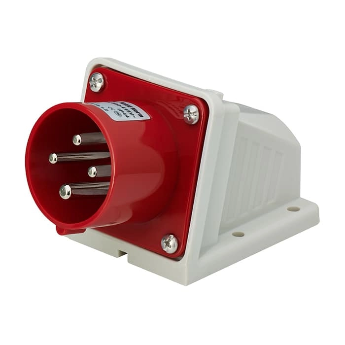 16A 4PIN Wall Mount Inlet TYP633-IP44 1 - WEIPU