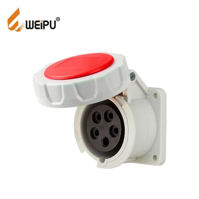 16A 5PIN Panel Mount Socket TYPR5624-IP67 1 - WEIPU