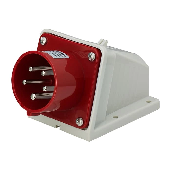 16A 5PIN Wall Mount Inlet TYP635-IP44 1 - WEIPU