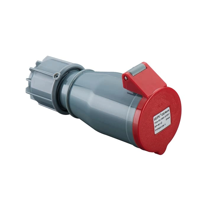 16A 8-pin connector With cable clamping plates TYP85138 1 - WEIPU